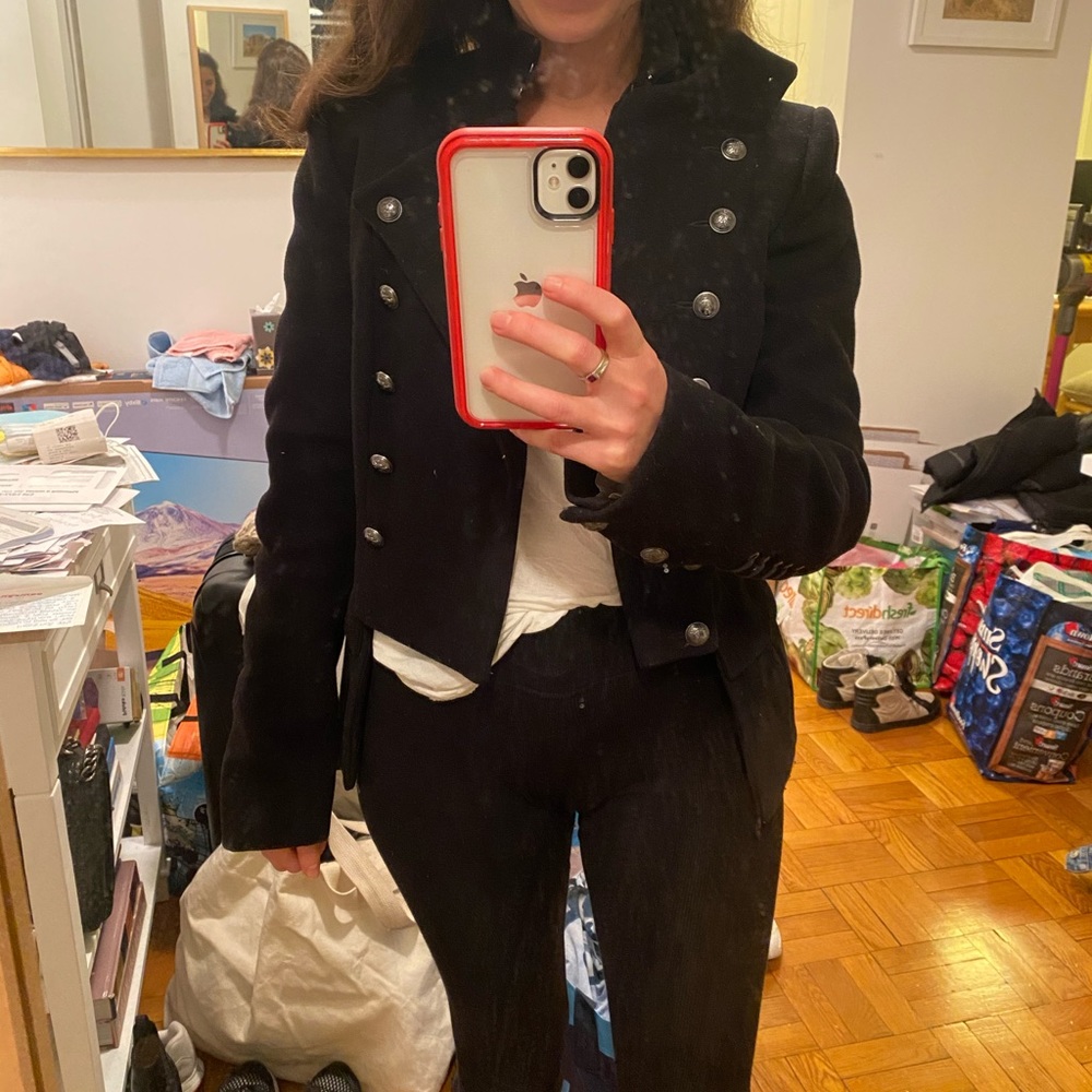 Black Blazer with retro details